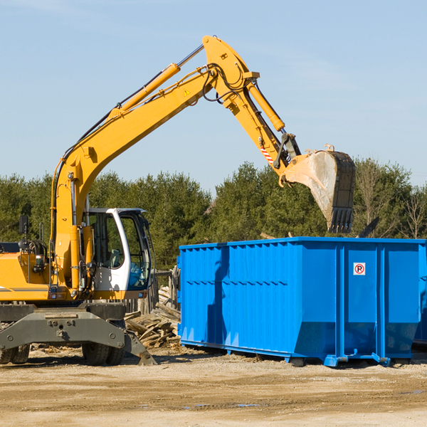 what happens if the residential dumpster is damaged or stolen during rental in Johnson County